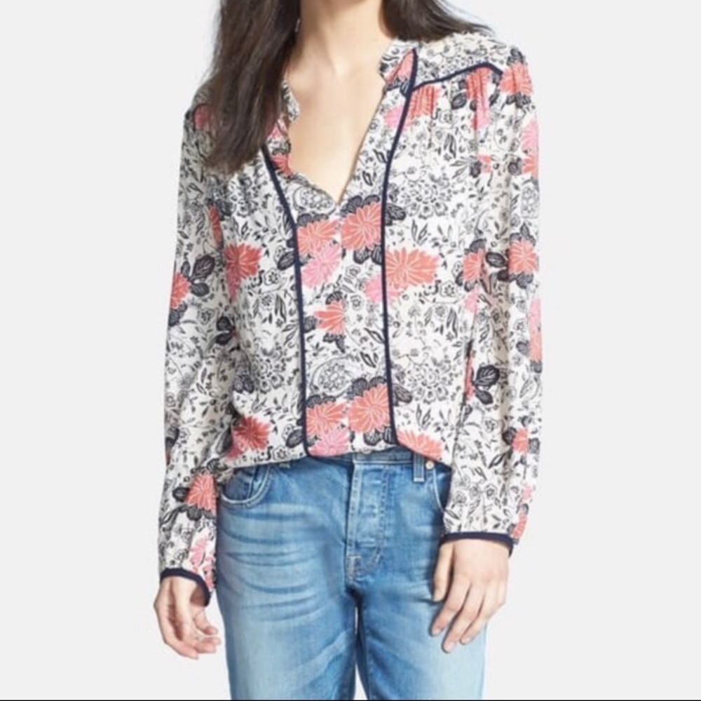 Fall floral blouse size xs